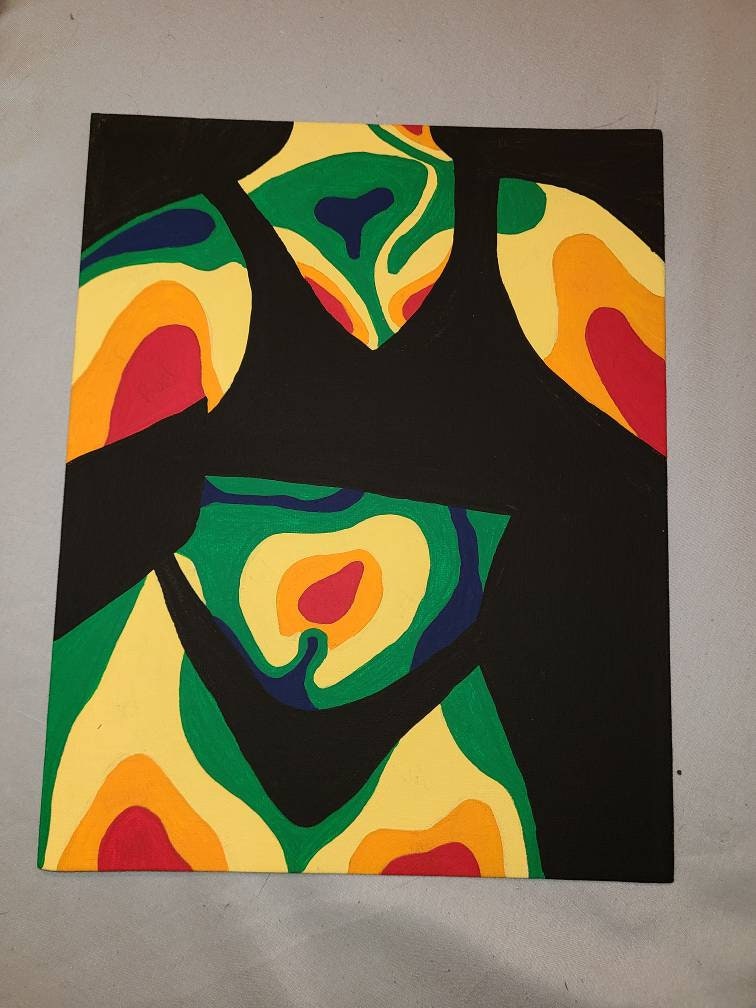 810 Thermal body painting. BODY POSITIVITY Wall Art Gift Etsy