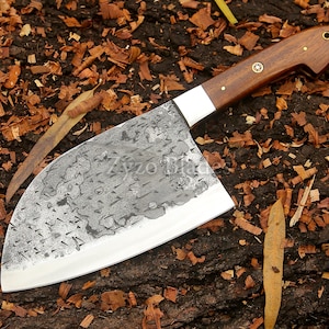Personalized Custom Handmade Serbian Cleaver Knife
