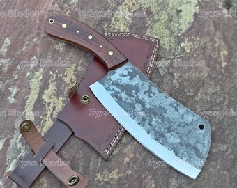Benutzerdefinierte handgefertigte Full Tang CLEAVER MESSER - Hausmannskost Restaurant Küche Grillmesser