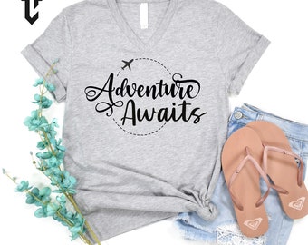 Adventure Awaits Shirt, Vacation Shirt, Vacation Time, Camping Shirt, Travel Shirt, Adventure Shirt, Road Trip Shirt, Adventure Lover Shirt