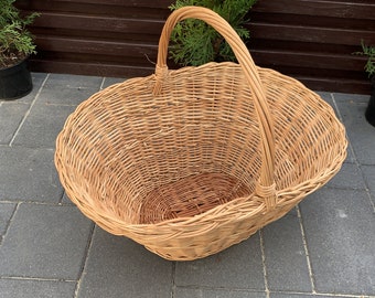 wine picnic basket, wicker picnic basket, shopping basket, easter wicker basket, shop basket, woven fruit basket, farmer market basket