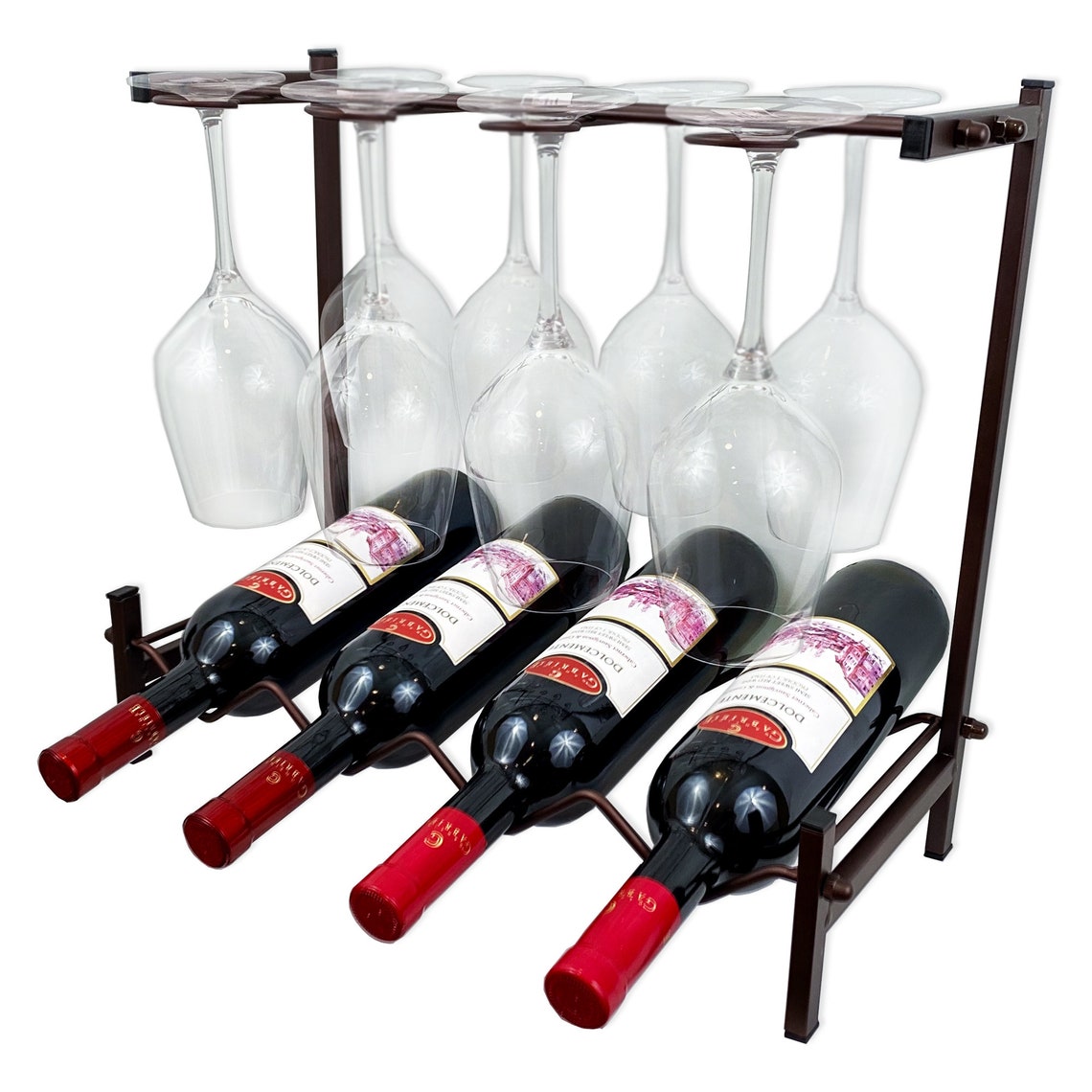 Trendige moderne Wein-Rack Tischplatte Wein Rack Wein | Etsy