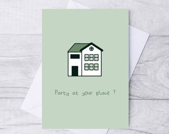 Funny New Home Card/ Premium New Home Card / Eco Friendly A5 Card / Happy New Home Card / Housewarming Card / Plastic Free/ New House