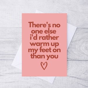 Funny Valentines Card /  Anniversary Card / Card for Him / Card for Her / A5 Card