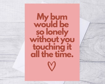 Funny Valentines Card / Valentines Card / Anniversary Card / Card for Him / Card for Her / A5 Card / 100% Recycled Card /