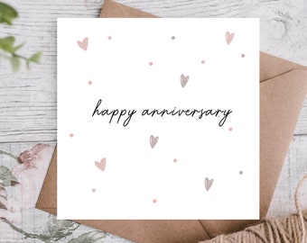 Anniversary Card | Card For Husband / Wife / Boyfriend / Girlfriend / Partner | Cute Anniversary Card /