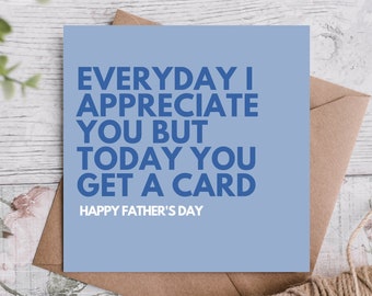 Father's Day Card / Card for Dad / Card for him/ Funny Father's Day card