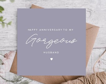 Anniversary Card | Card For Husband / Wife / Boyfriend / Girlfriend / Partner | Cute Anniversary Card /