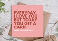 Valentine's Card / Funny Valentines Card / Card for partner / Card for Him / Card for Her