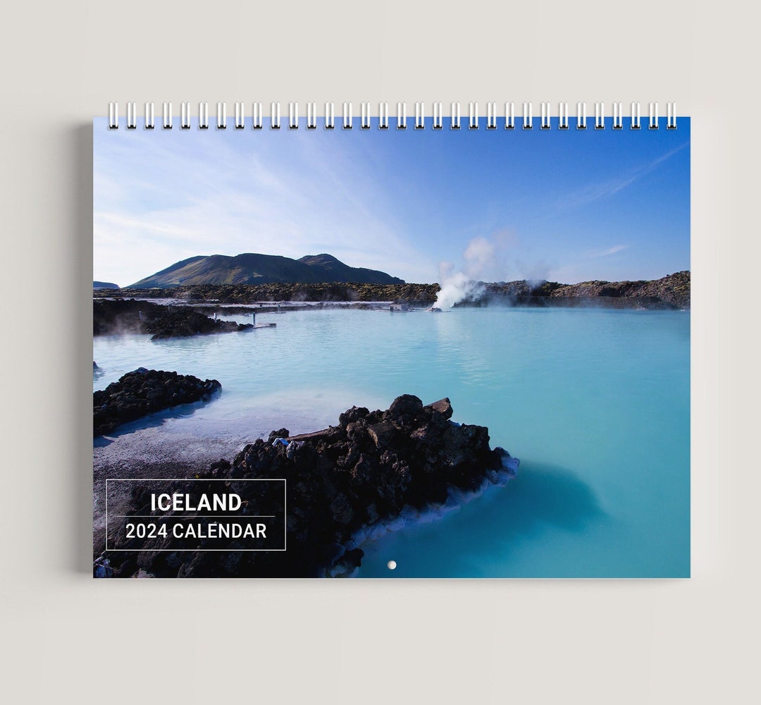 Iceland 2024 Calendar / 2024 Calendar Etsy