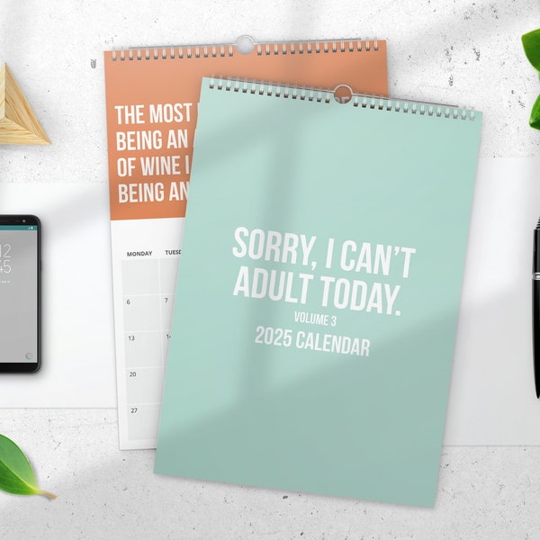 2025 Calendar Wall Funny Etsy