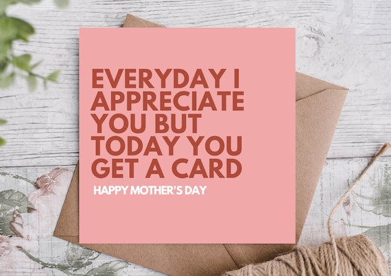 Heartfelt Mother's Day Card with Kraft Envelope