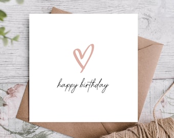 Birthday Card / Happy Birthday Card / Card for Boyfriend/ Girlfriend/ Partner/ Husband/ Wife / Card for him/ her