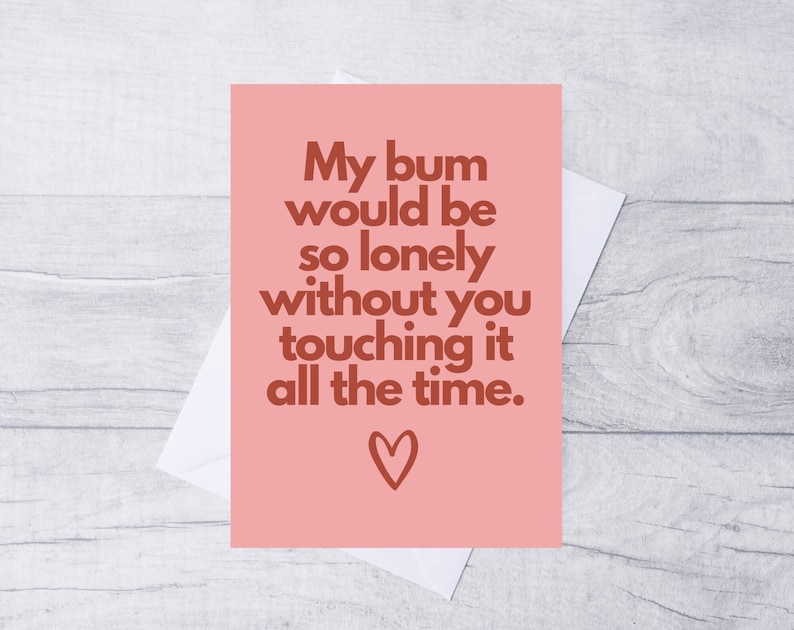 Funny Valentine's Day Card: Recycled A5 Card image 1