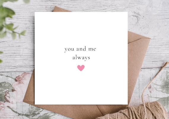 Anniversary Card, 350gsm with Kraft Envelope