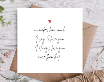 Anniversary Card | Card For Husband / Wife / Boyfriend / Girlfriend / Partner | Cute Anniversary Card /