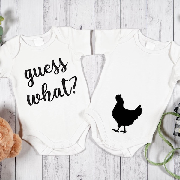 Guess What | Chicken | Butt | Baby | Newborn | Funny | Cute | Onesie | Onesies | SVG | Infant | Cricut | Baby Shower