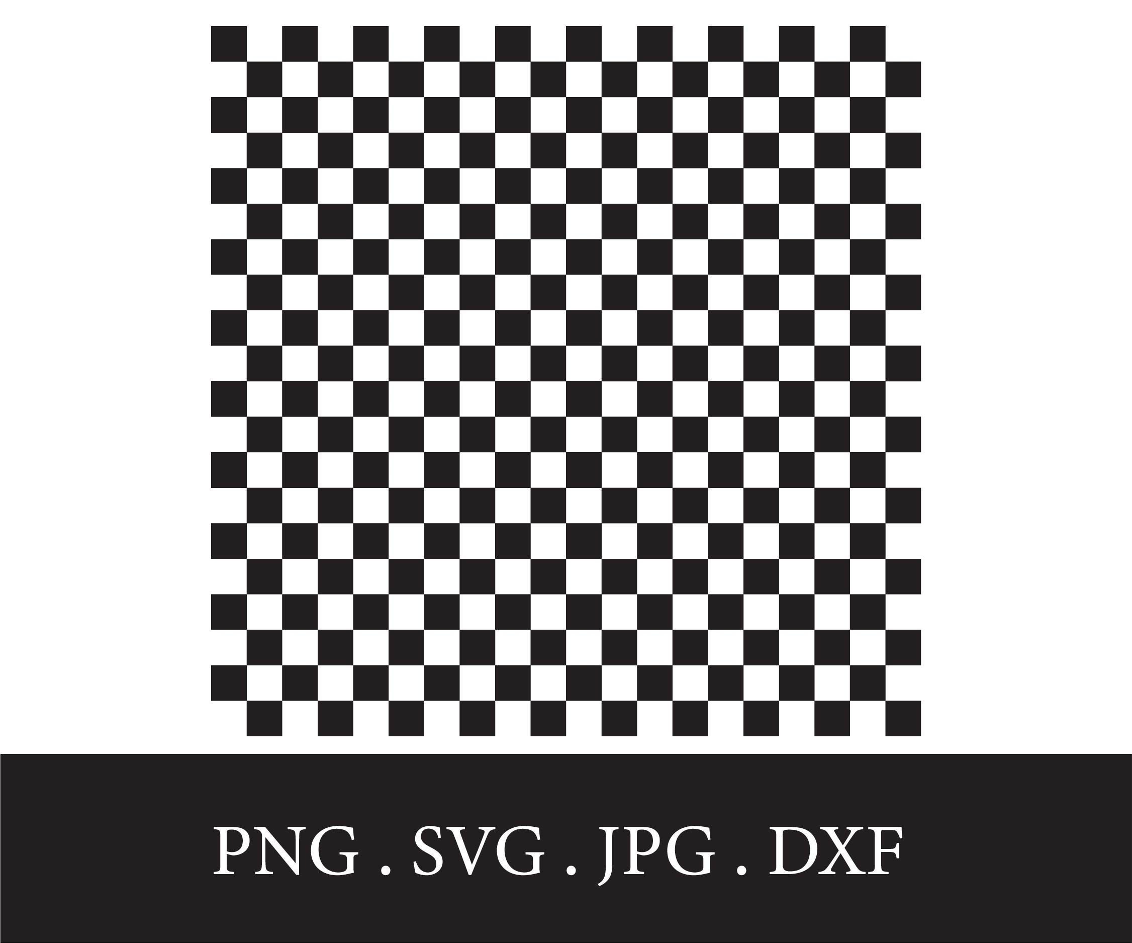 Seamless Checkered SVG Checker Pattern Checkerboard - Etsy