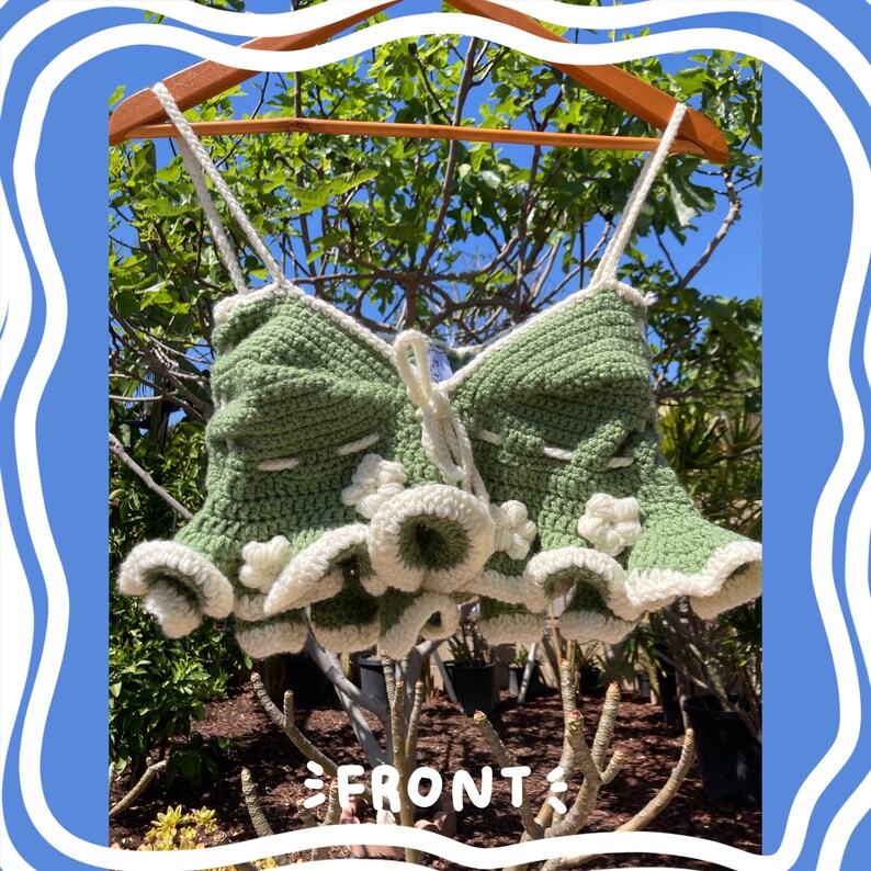 Green + White Embellished Paruparo Top