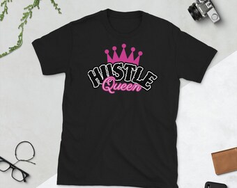 Camiseta Hustle Queen - Camiseta unissex de manga curta