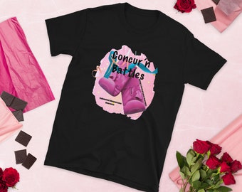Concur’n Battles - Camiseta de conscientização sobre o câncer