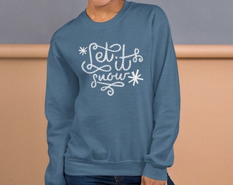 Let It Snow Sweater Etsy Let It Snow Sweater Etsy