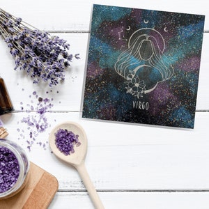 Virgo Zodiac Horoscope Decor Art Constellation Wall Art Virgo Birthday Gift