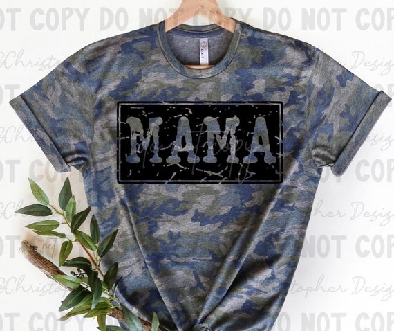 Mama Camo Tee Short Sleeve Tee Camo Mom 