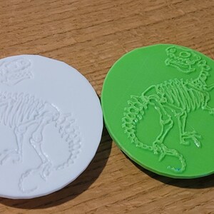 Dinosaur Skeleton Clay Stamp