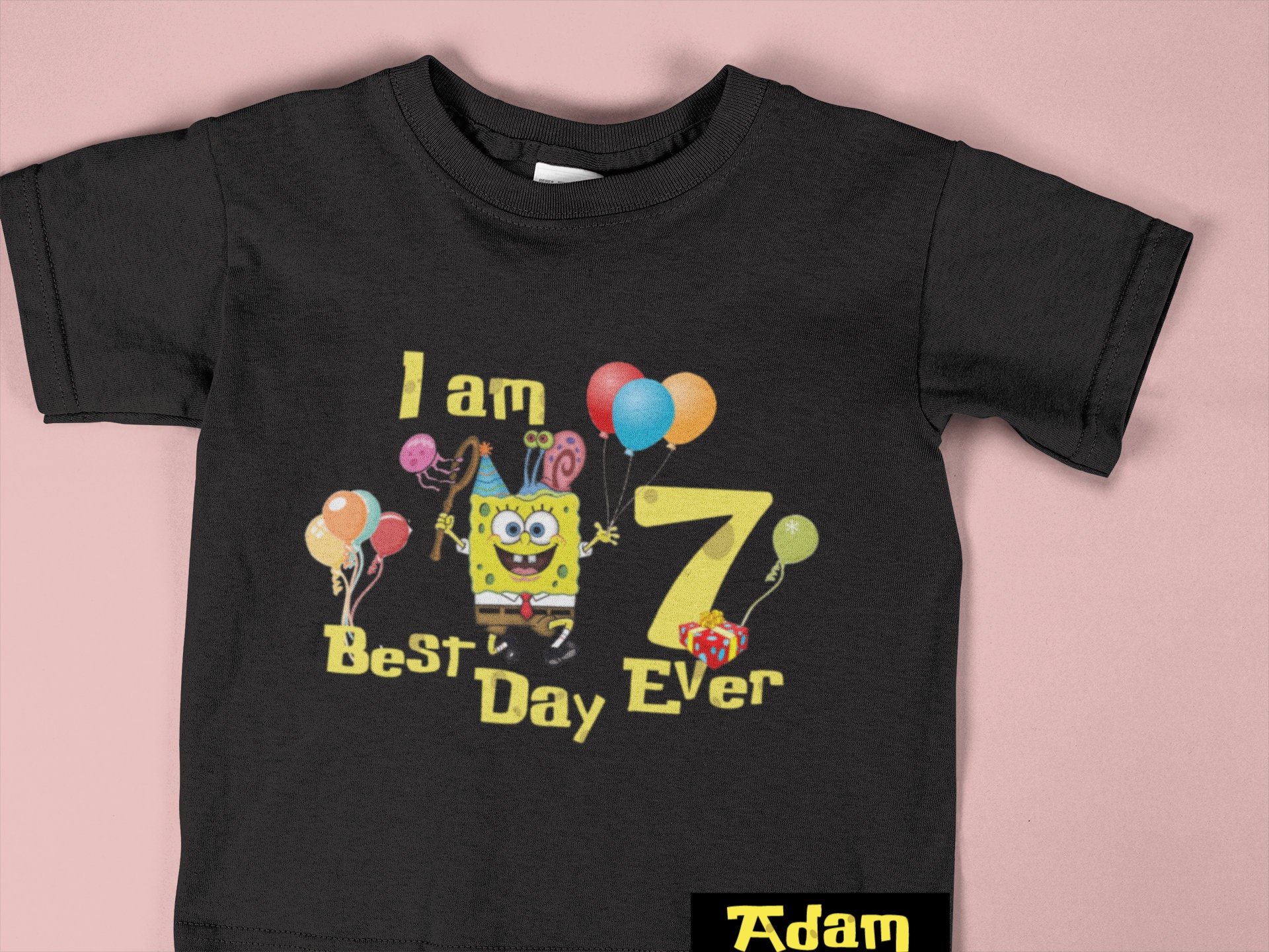 Spongebob INSPIRED BIRTHDAY SHIRT Etsy UK