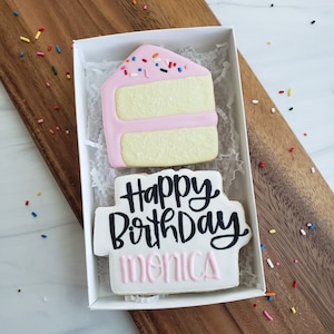 Happy Birthday Cookie Gift Set: PLEASE READ DESCRIPTION before purchasing