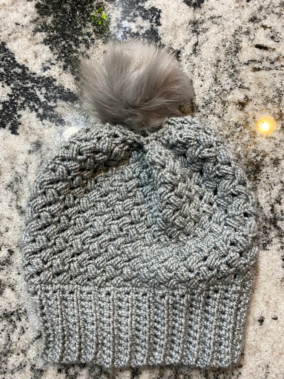 womens grey beanie
