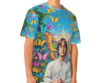 Koszulka z motylem Johna Lennona: Psychodeliczna sztuka hipisowska lat 60.