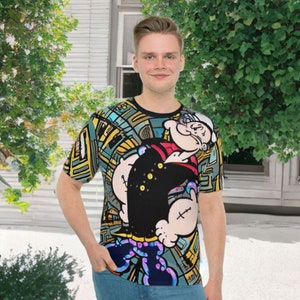 Popeye the MAN  Men&#39;s Loose T-shirt (AOP)/gift for him/ designed Tshirt/ cool tee