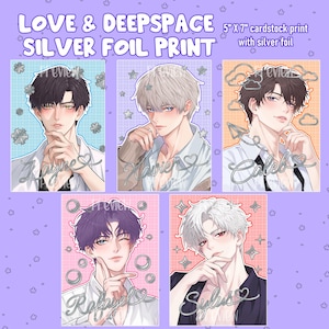 Love & Deepspace Folien Postkartendruck