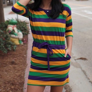 Mardi Gras Dress # 306 Slim Fit (Buy one size up)