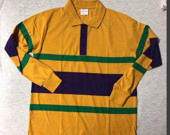 Mardi Gras Polo for CHILD # 322-C  (Yellow)