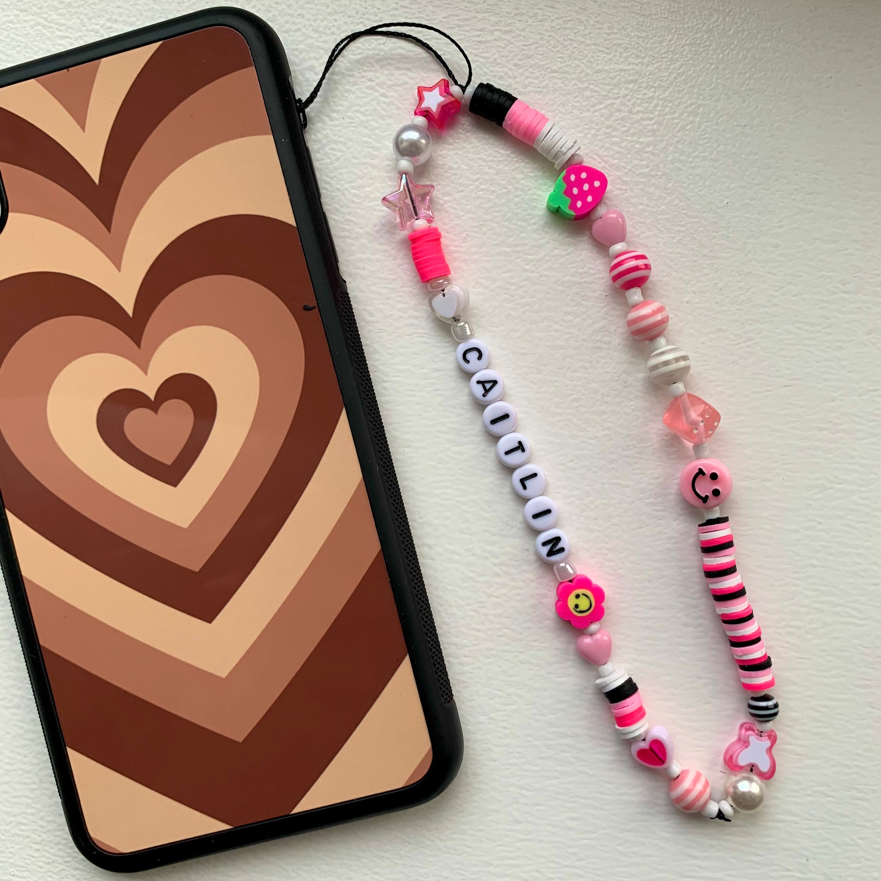 Custom beaded phone charm cute y2k style phone chain charm Etsy