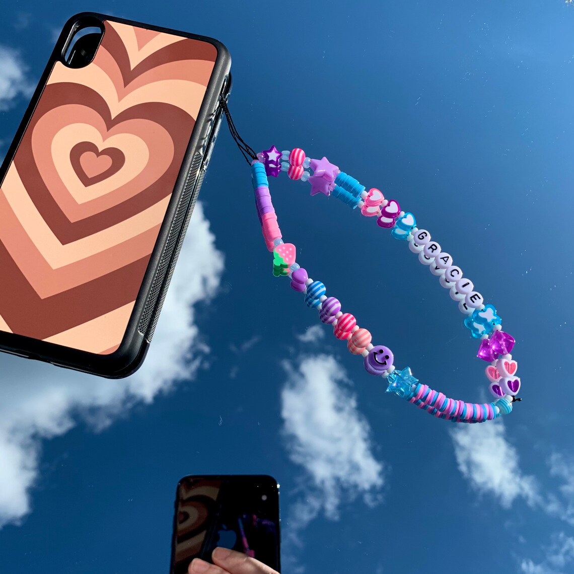 Handmade Custom Purple and Blue Phone Charm Y2k Phone Charm Etsy