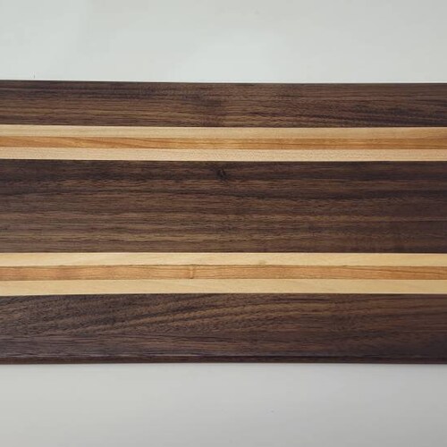 Walnut, Maple & shops Cherry Real Wood Cutting Board - Oiled and Ready to Use - 19x9.5 inches - Handmade Cutting Wood Board with two handles
