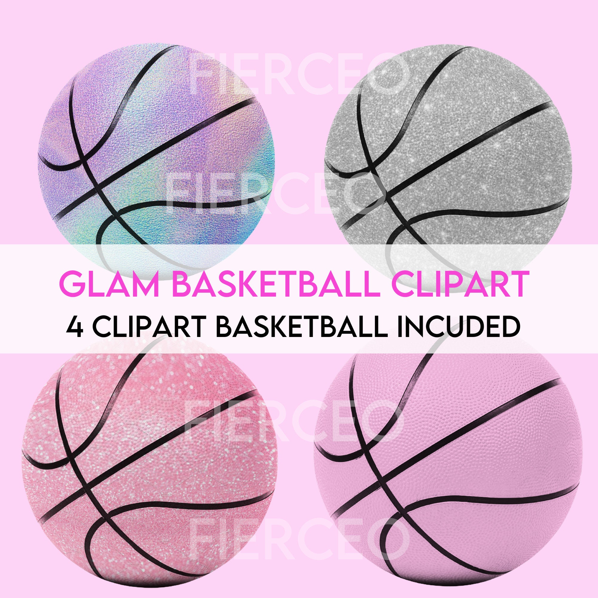 Basketball Clip Art Basketball Svg Pink Lash Flyer Sports - Etsy Canada