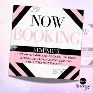 Now Booking Flyer, Appointments Available Flyer
