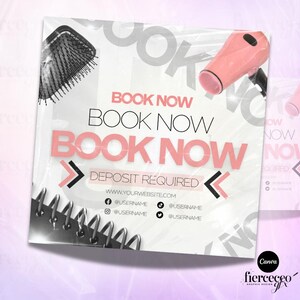 Now Booking Flyer, Appointments Available Flyer