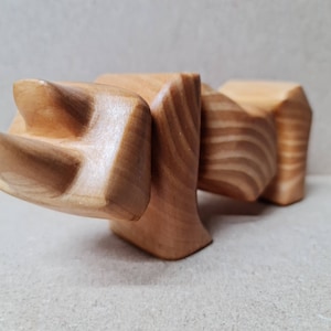 Hand Carved lime wood rhino