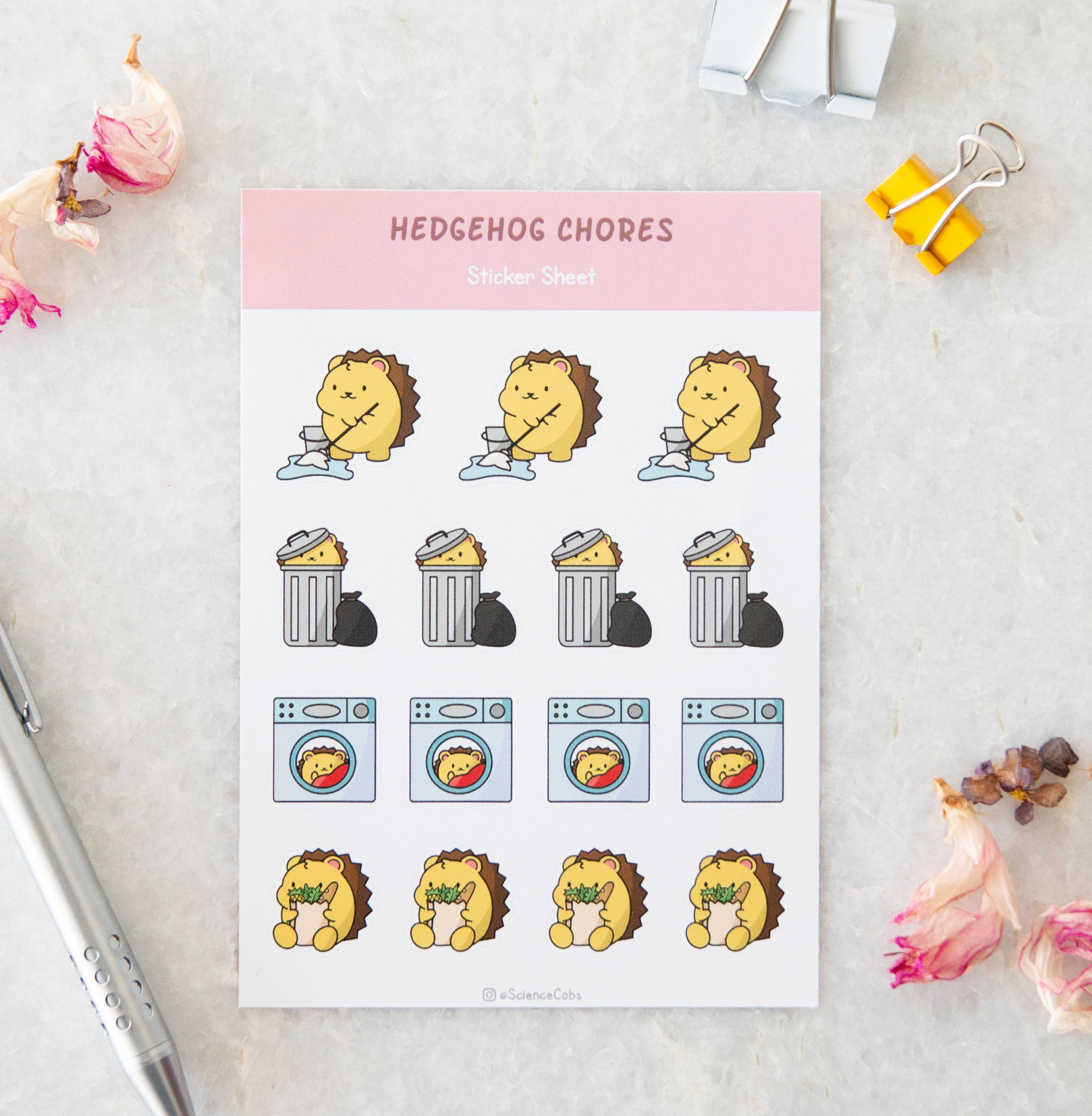 Motivación Pegatinas de erizo / Pegatinas de tareas | Etsy