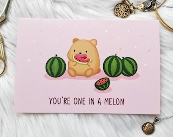 Cute Love Note | Soulmate Card | Anniversary Card, Love Card, Couple Card, Admirer Card, Card for her | One in a Million, You're Cute