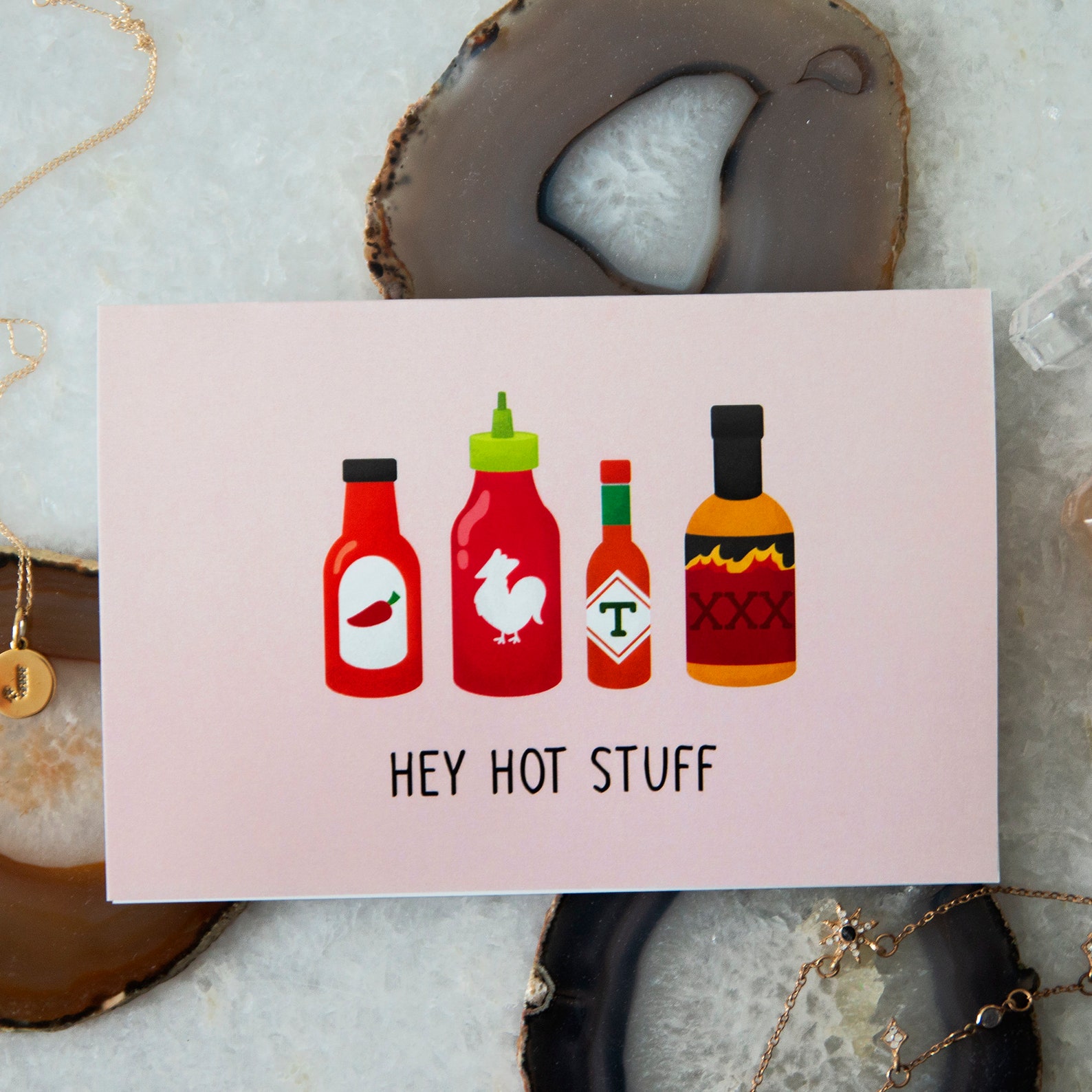 Hot Stuff Karte Hey Hot Stuff Grußkarte Heiße Soßen Etsy