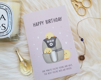 Getting Older Birthday Card, Birthday Joke Card | Funny Happy Birthday | Funny Birthday Gift for Wife, girlfriend | You're Old, Parenthood