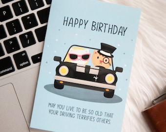 Dad Birthday Card - Funny Birthday Card - Happy Birthday Dad - Boyfriend Birthday, Husband Birthday - Funny Father Birthday Greeting Card