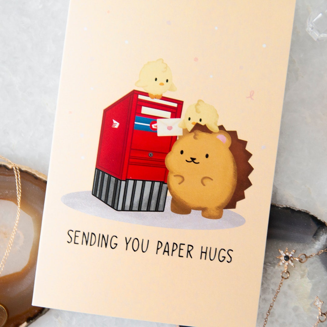 Thinking Of You Card Missing You Card Sending Hugs Long Distance Card 